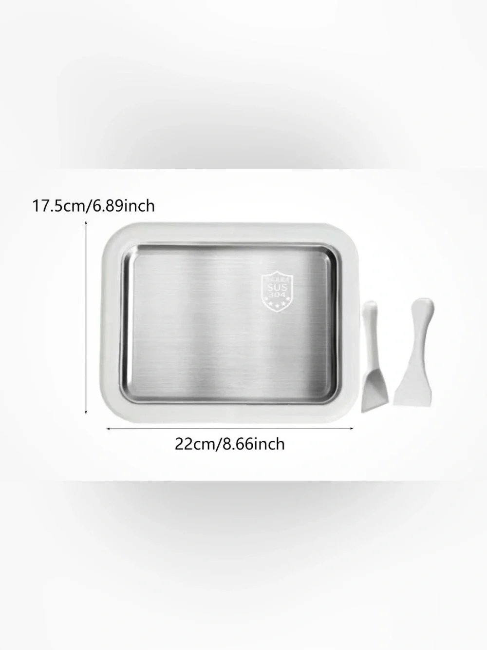 DIY Rolled Ice Cream Maker Pan Fast Freezing Plate Yogurt Sorbet Kit Green 8.6